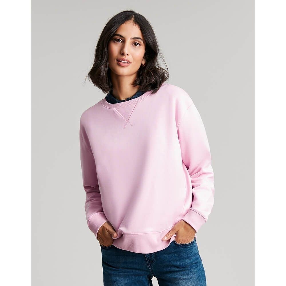 Womens US 8 Pink Crewneck Sweatshirt Pullover Casual Like New Joules